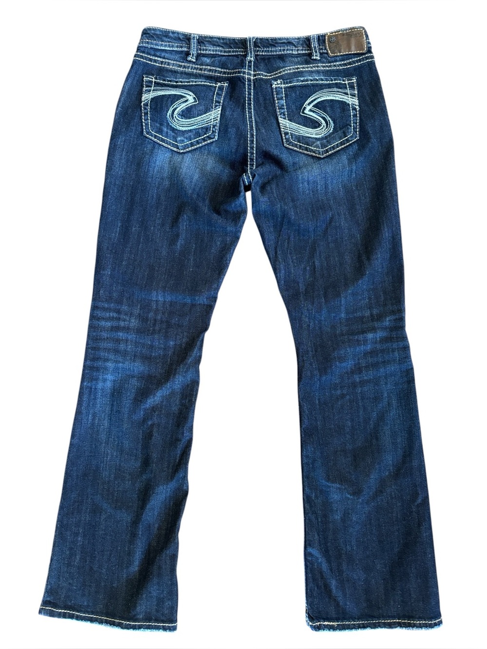 Silver Jeans Natsuki Blue Bootcut Contrast Stitching Jeans Size 30